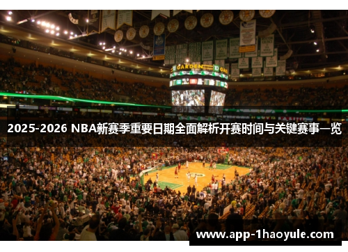 2025-2026 NBA新赛季重要日期全面解析开赛时间与关键赛事一览